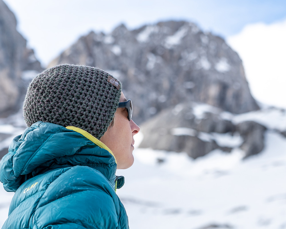 Berretti di lana per la montagna fatti a mano in Dolomiti