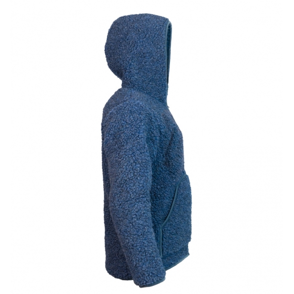 GIACCA PILE KAPUZ - Blu