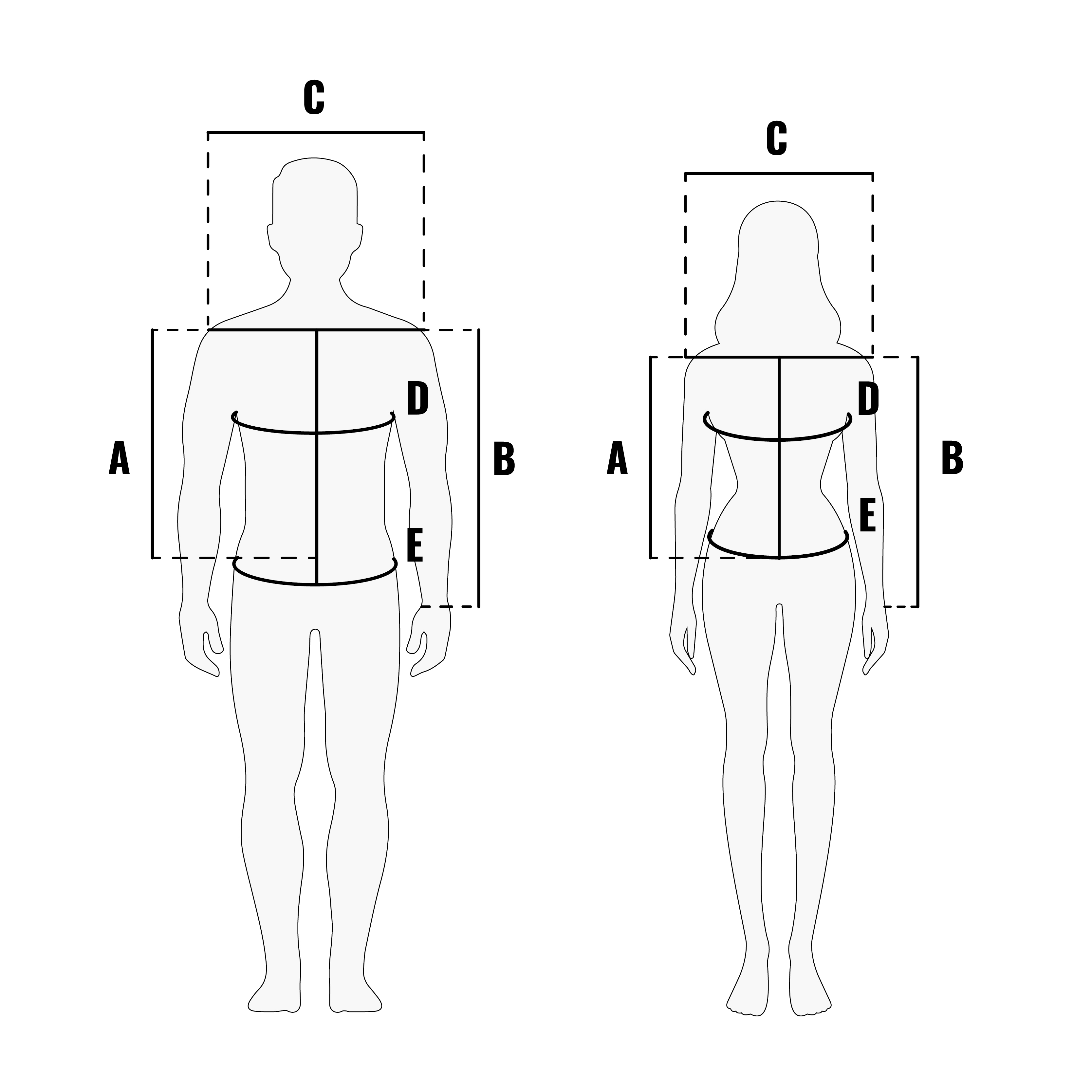 tabelle delle taglie dei nostri capi di abbigliamento