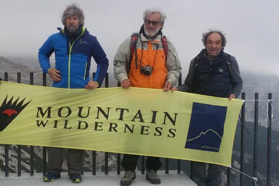 Alcuni degli attivisti storici di Mountain Wilderness