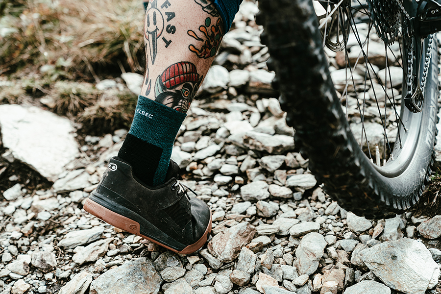 calza MTB Petrol in ambiente