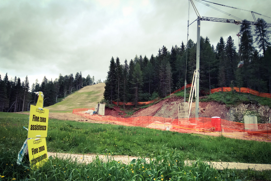Ampliamento della Stazione esistente Cinque Torri - cantiere @ph. F. Sordini