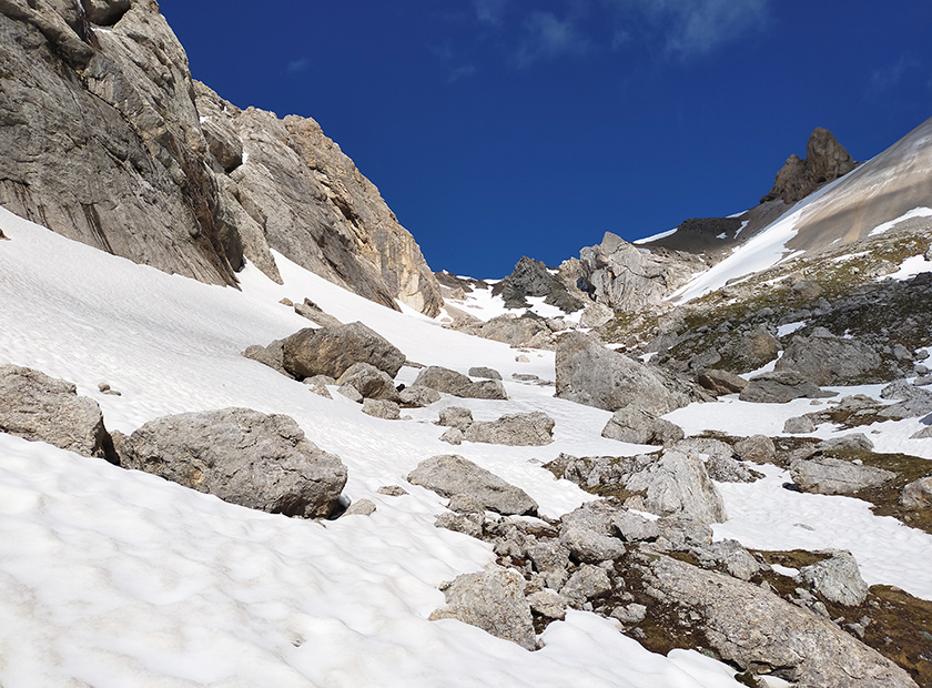 La Valle Ombretta verso la forcella
