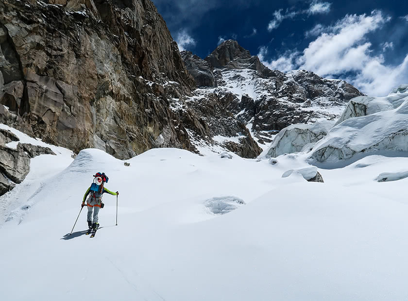 Salita ai piedi del Risht Peak 