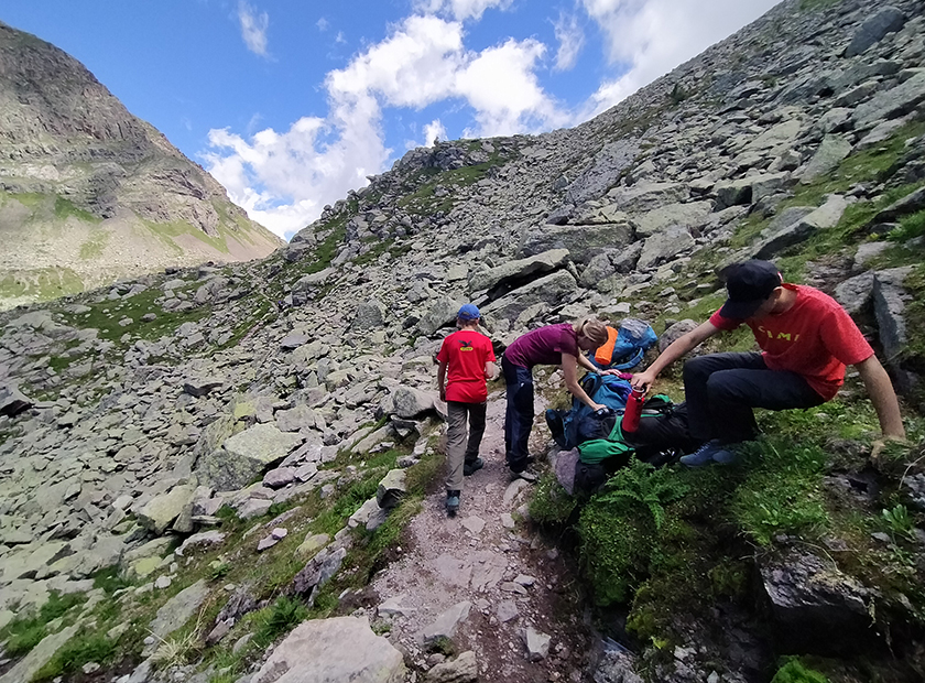 Sorgente sul percorso della Translagorai