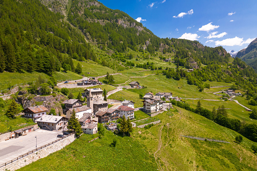 Il paesino di Bionaz