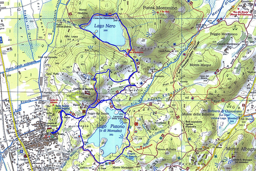 Carta Topografica dei Laghi