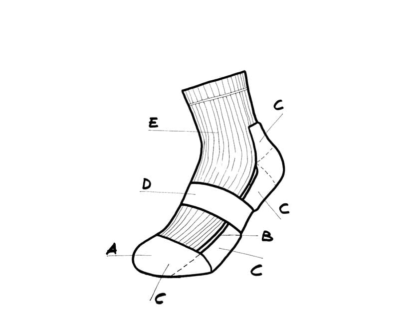 Sky Running Socks Tech