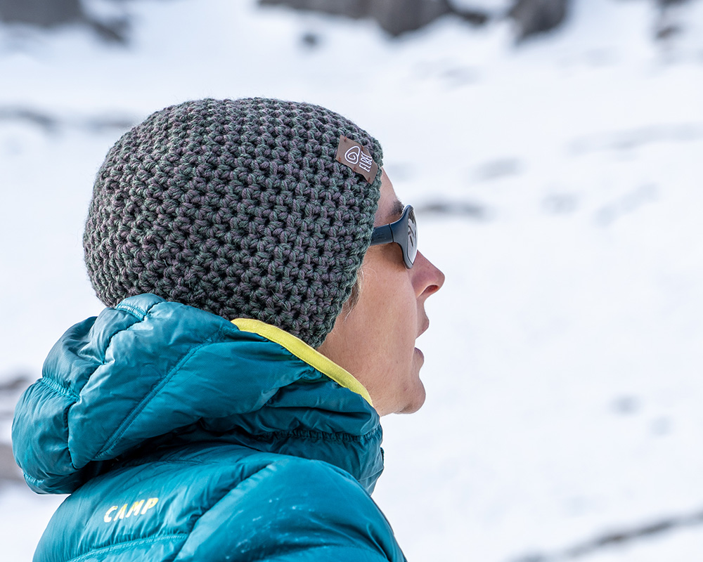 Wool Benies for mountaineering handmade in Dolomites