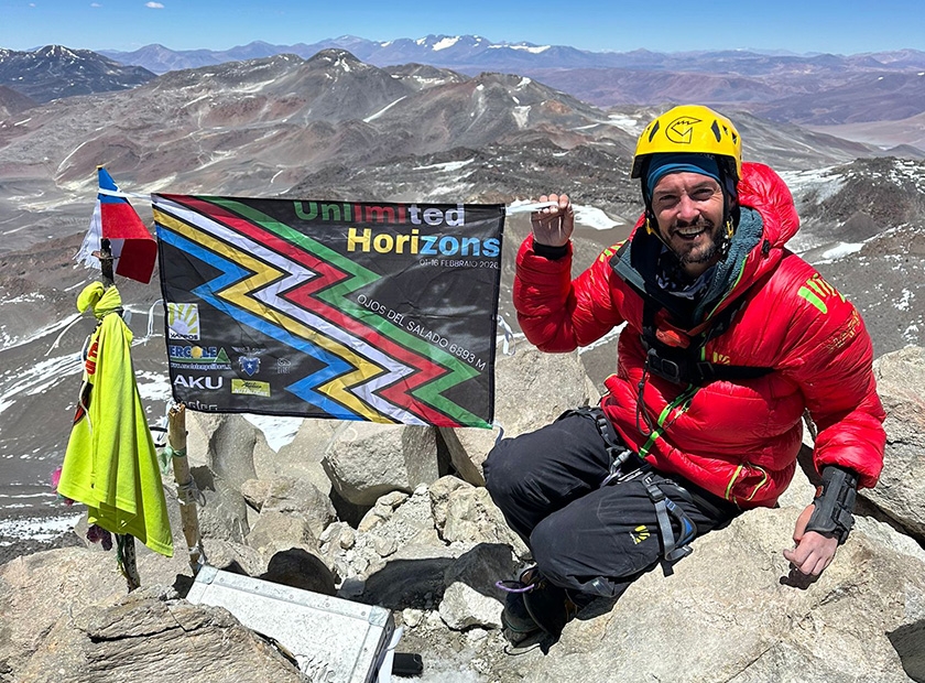 Daniele Matterazzo sul vulcano attivo più alto del mondo