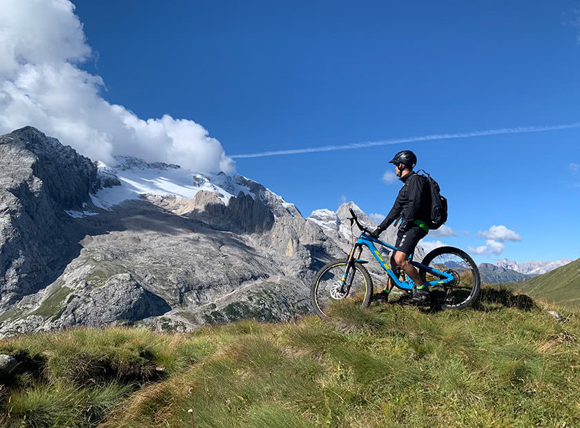 MTB Tour un anello nel cuore delle Dolomiti da Malga Ciapela